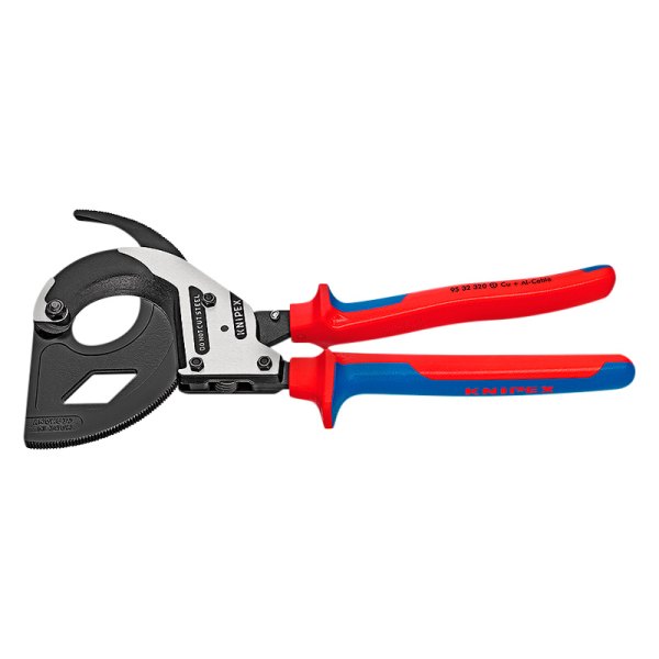 Knipex® - 12-1/2" OAL 1200 MCM Ratcheting 3 Step Heavy Duty Cable Cutter