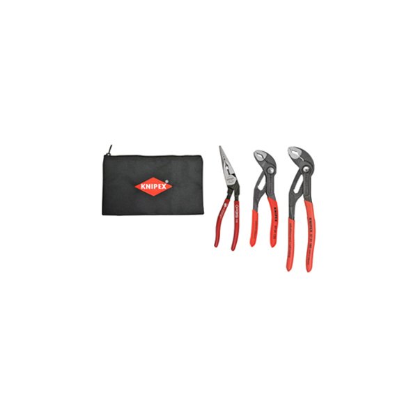 Knipex® - Orbis™ Cobra™ 3-piece 5" to 12" Dipped Handle Mixed Pliers Set