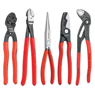 Knipex® - 5-piece 8" to 10" Dipped Handle Automotive Mixed Pliers Set