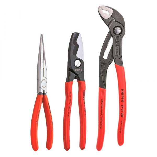 Knipex® - 3-piece Dipped Handle Automotive Mixed Pliers Set
