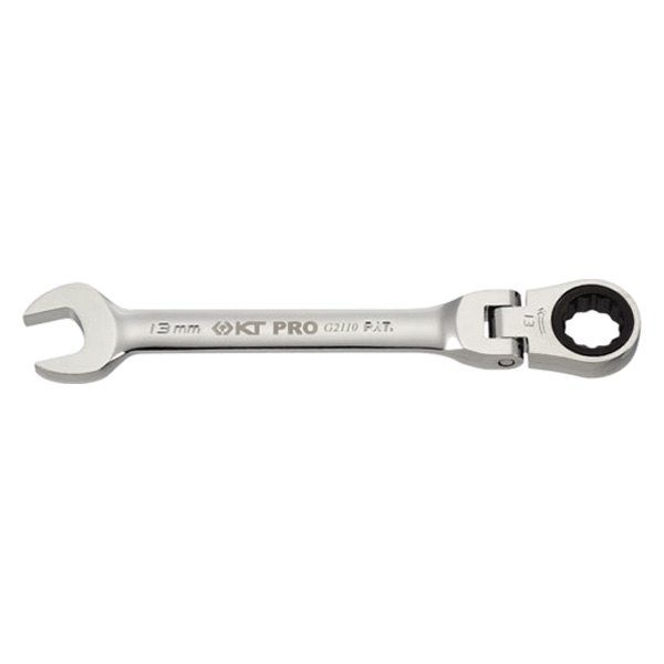 KT Pro® - 7/16" 12-Point Flexible Head 72 Ratcheting Chrome Combination Wrench