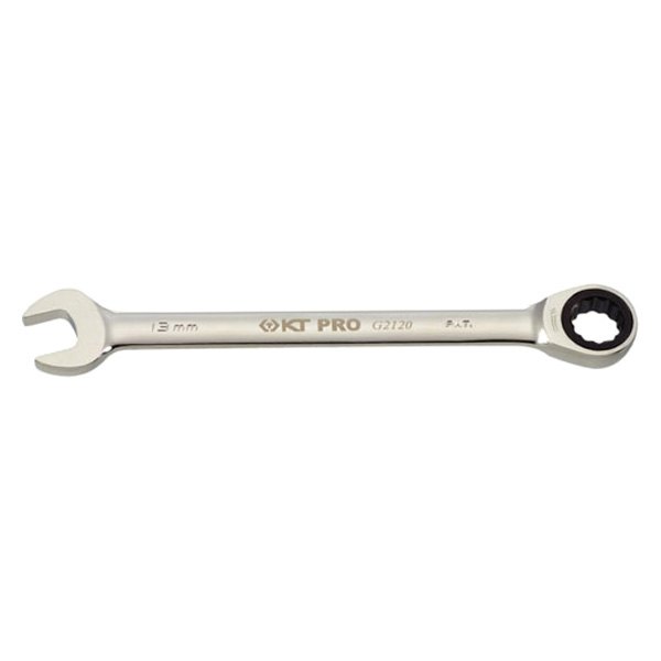 KT Pro® - 8 mm 12-Point Straight 72 Ratcheting Chrome Combination Wrench