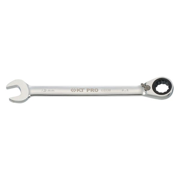 KT Pro® - 10 mm 12-Point Angled 72 Ratcheting Reversible Chrome Combination Wrench