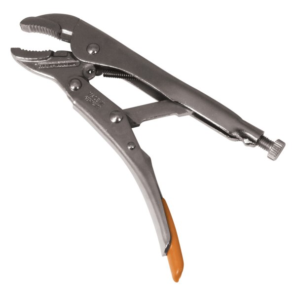 Lang Tools® - 7" Metal Handle Curved Jaws Locking Pliers