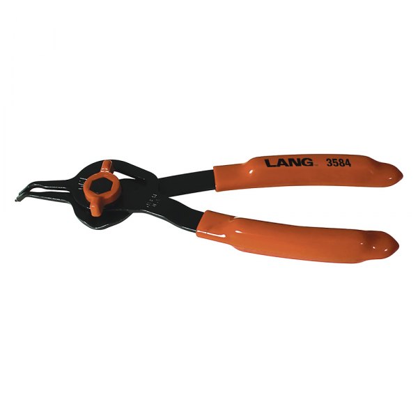 Lang Tools® - 45° Bent 0.038" Fixed Tips Internal/External Quick Switch Snap Ring Pliers