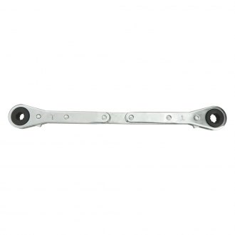 Lang Tools® - SAE 12-Point Straight Head Reversible Ratcheting Long Pattern Chrome Double Box End Wrench