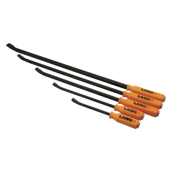 Lang Tools® - 5-piece 12" to 36" Curved End Strike Cap Screwdriver Handle Pry Bar Set