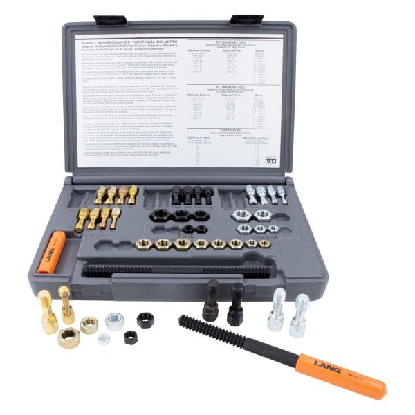 Lang Tools® 971 - 48-Piece SAE/Metric Thread Restorer Kit