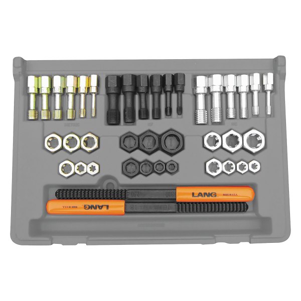 Lang Tools® - 40-Piece SAE/Metric Thread Restorer Kit