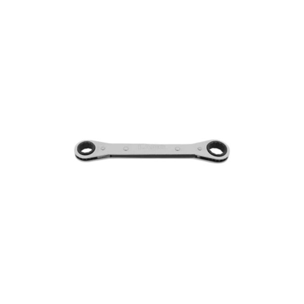 Lang Tools® - 19 x 21 mm 12-Point Straight Head Ratcheting Chrome Double Box End Wrench