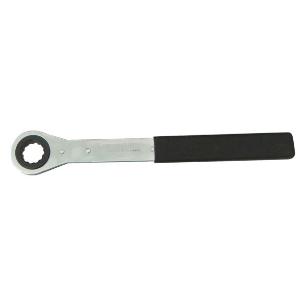 Lang Tools® - 27 mm 12-Point Straight Head Ratcheting Chrome Single Box End Wrench