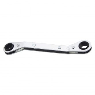 Lang Tools® - SAE 6-Point Angled Head Reversible Ratcheting Chrome Double Box End Wrench