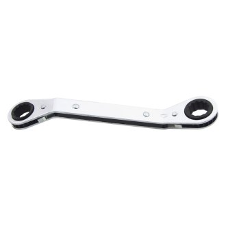 Lang Tools® - SAE 12-Point Angled Head Reversible Ratcheting Chrome Double Box End Wrench