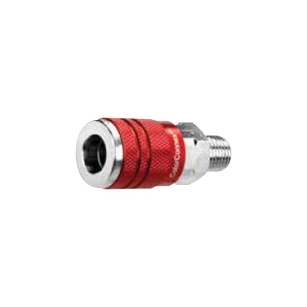 Legacy Manufacturing® - ColorConnex™ D-Style 1/4" (M) NPT x 1/4" Steel/Aluminum Quick Coupler Body in Retail Package