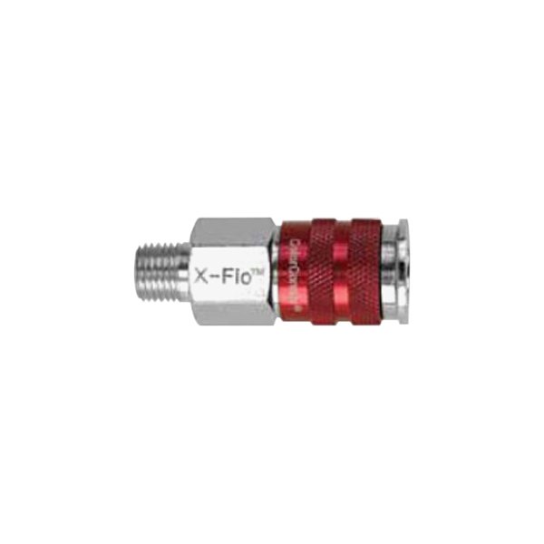 Legacy Manufacturing® - ColorConnex™ X-Flo™ D-Style 1/4" (M) NPT x 1/4" Aluminum Quick Coupler Body in Retail Package