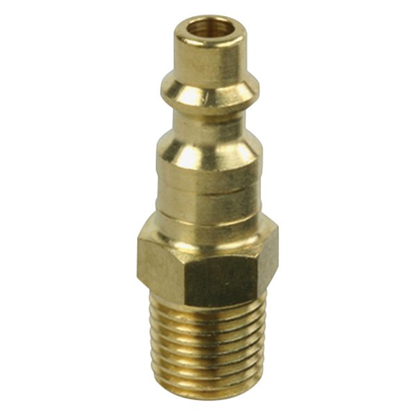 Legacy Manufacturing® - D-Style 1/4" (M) NPT x 1/4" Brass Industrial Interchange Quick Coupler Plug in Bulk Package