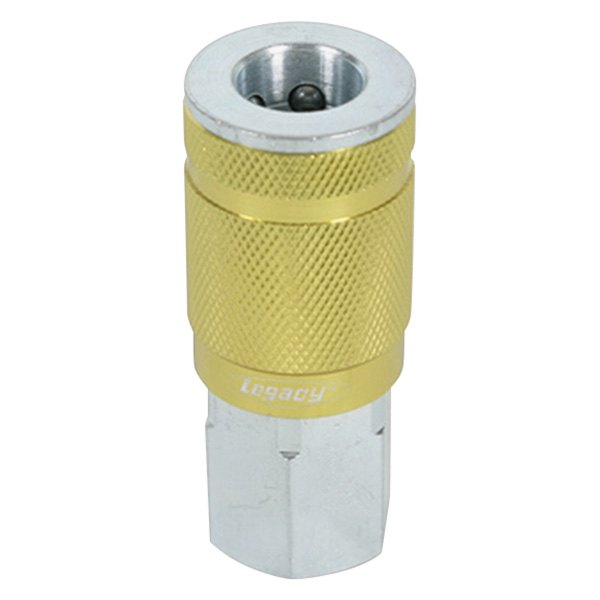 Legacy Manufacturing® - ColorConnex™ J-Style 3/8" (F) NPT x 3/8" Steel/Aluminum Quick Coupler Body in Retail Package