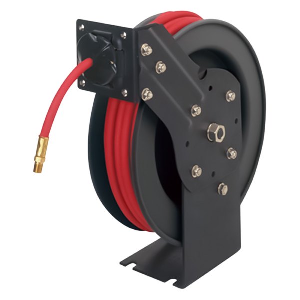 Legacy Manufacturing® - Workforce™ Manual Open Face Air Hose Reel with Rubber 1/4" x 50' Air Hose