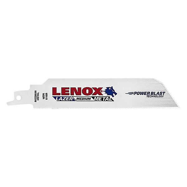 LENOX® - Lazer™ 10 TPI 12" Bi-Metal Straight Reciprocating Saw Blades (5 Pieces)