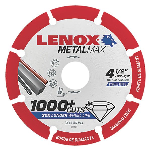 LENOX® - MetalMax™ 4-1/2" Segmented Dry Cut Diamond Saw Blade