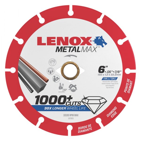 LENOX® - MetalMax™ 6" Segmented Dry Cut Diamond Saw Blade