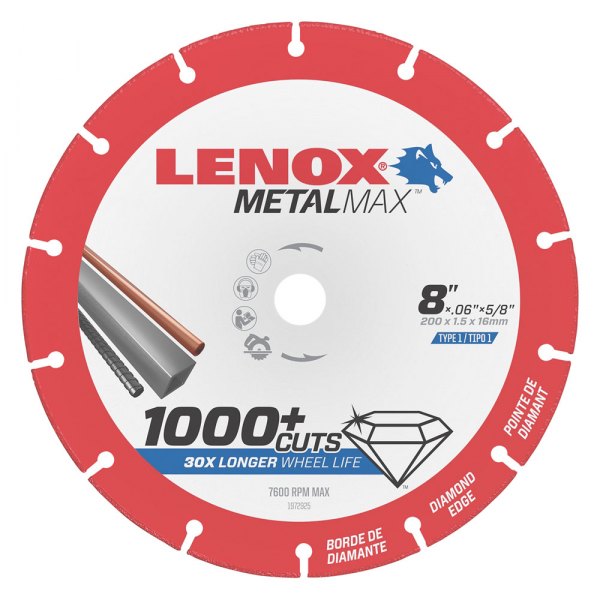 LENOX® - MetalMax™ 8" Segmented Dry Cut Diamond Saw Blade