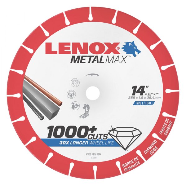 LENOX® - MetalMax™ 14" Segmented Dry Cut Diamond Saw Blade