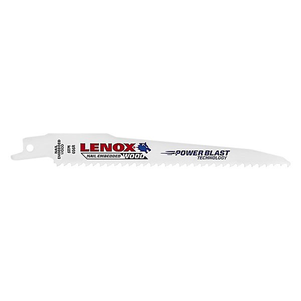LENOX® - 6 TPI 9" Bi-Metal Sloped Reciprocating Saw Blades (50 Pieces)
