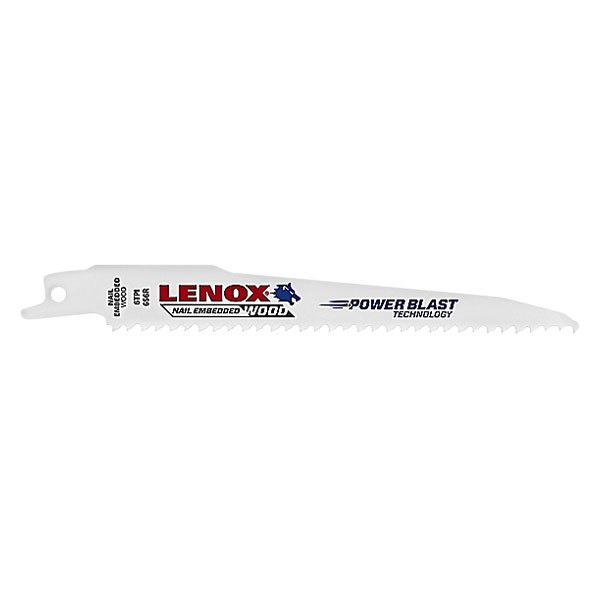 LENOX® - 6 TPI 6" Bi-Metal Sloped Reciprocating Saw Blades (5 Pieces)
