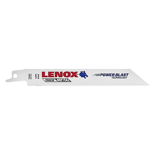 LENOX® - 14 TPI 6" Bi-Metal Straight Reciprocating Saw Blades (25 Pieces)