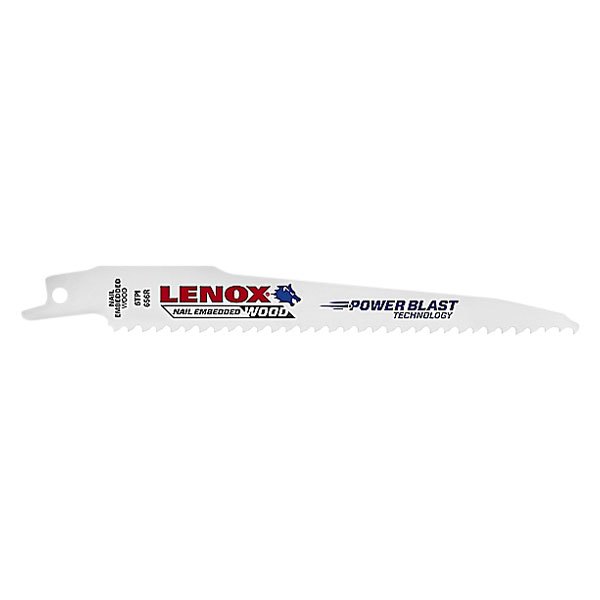 LENOX® - 6 TPI 6" Bi-Metal Sloped Reciprocating Saw Blades (25 Pieces)