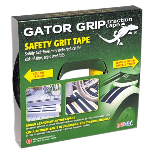 Life Safe® - Gator Grip™ 60' x 1" Black Anti-Slip Tape