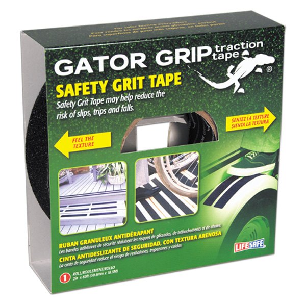 Life Safe® - Gator Grip™ 60' x 2" Black Anti-Slip Tape