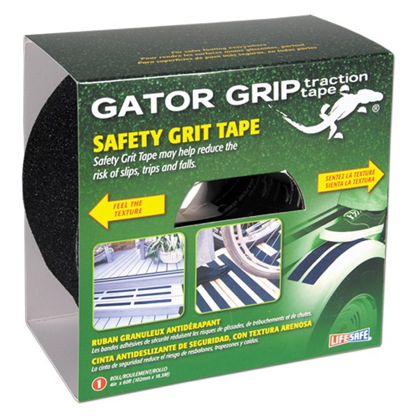 Life Safe® - Gator Grip™ 60' x 4" Black Anti-Slip Tape