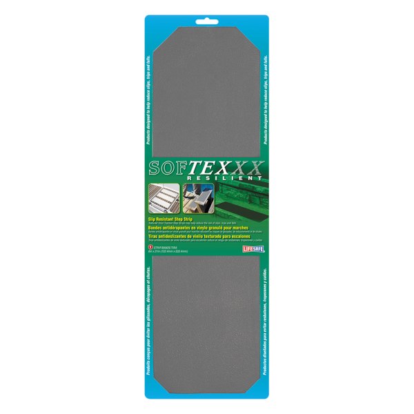 Life Safe® - SoftTex™ 1.75' x 6" Gray Anti-Slip Strip