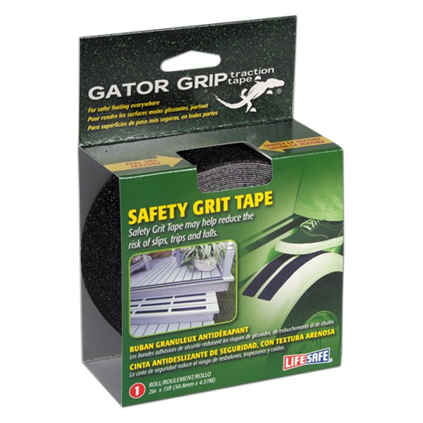 Life Safe® - Gator Grip™ 15' x 2" Black Safety Anti-Slip Tape
