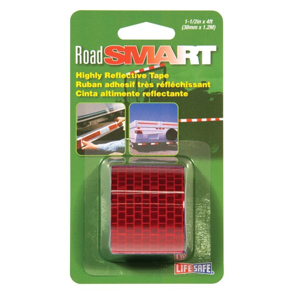 Life Safe® - Road Smart™ 4' x 1.5" Red Conspicuity Reflective Tape