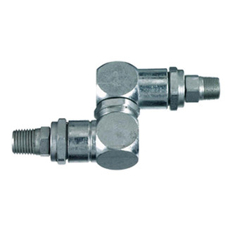 Lincoln® - 1/4" (M) NPT x 1/4" (M) NPT 360° Swivel High Pressure Connector