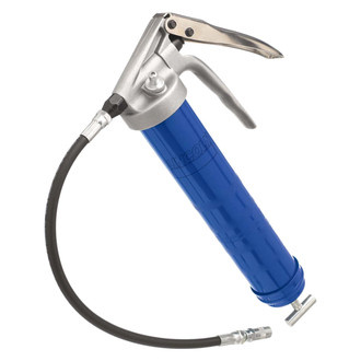 Lincoln® - 16 oz. 10000 psi Pistol Grip Heavy Duty Grease Gun with 18" Whip Hose with Coupler and 6" Rigid Tube