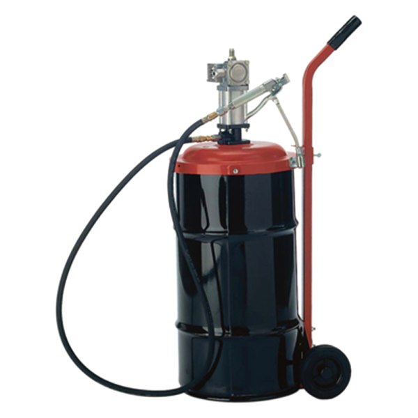 Lincoln® - 20 Series 50:1 Air Operated High Pressure Single Action Grease Pump Kit with Hand Truck for 16 gal Drums