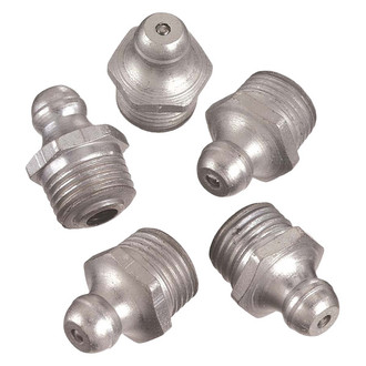 Lincoln® - 1/4" x 28 NPT Straight Taper Short Grease Fitting, 10 Pieces