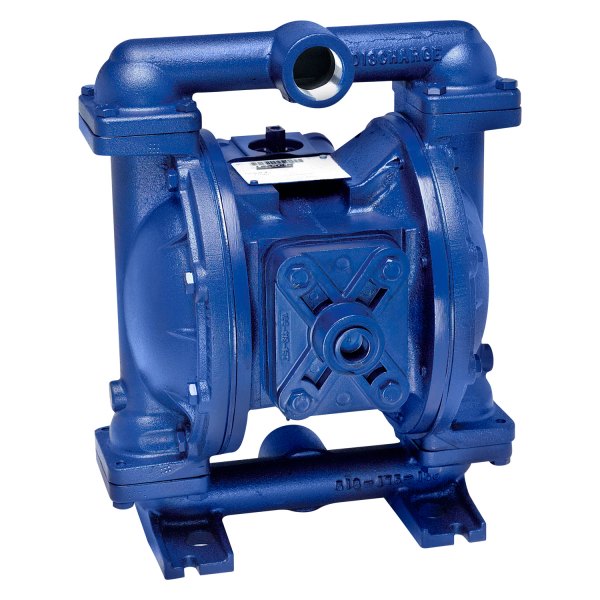 Lincoln® - 14 GPM 1:1 Polypropylene Air Operated Low Pressure Dual Inlet Diaphragm Pump with 1/2" NPT Inlet, 1/2" NPT Outlet