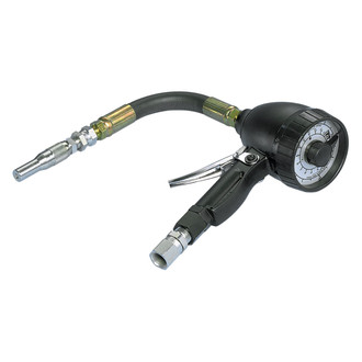 Lincoln® 877 - 4 GPM Gallons Mechanical Totalizing Meter with 16 qt Dial and 10" Flexible Hose
