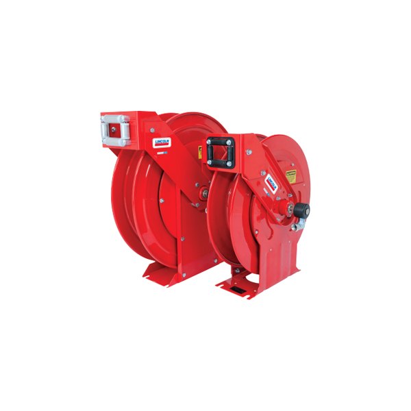 Lincoln® 94400DS - Heavy-Duty Dual Support Oil Hose Reel W/O Hose
