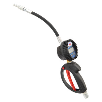 Lincoln® 982 - 10 GPM Multi-Measure Digital Oil/Anti-Freeze Meter with Flexible Hose and Auto-Nozzle