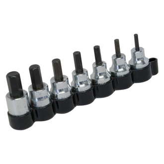Lisle® - 3/8" Drive SAE Hex Bit Socket Set 7 Pieces