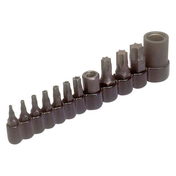 Lisle® - Torx™ Tamper Proof Insert Bit Set with Two Bit Holders (12 Pieces)