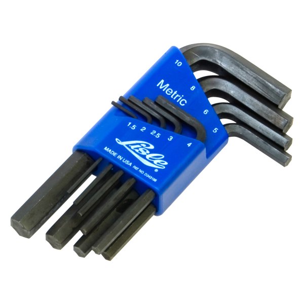 Lisle® - 9-Piece 1.5 to 10 mm Metric Short Arm Hex Key Set
