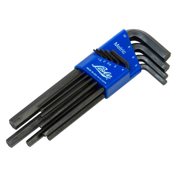 Lisle® - 9-Piece 1.5 to 10 mm Metric Long Arm Hex Key Set