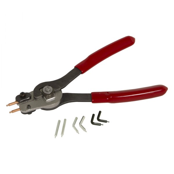 Lisle® - 9-piece 45°/90° Straight & Bent 0.035" to 0.060" Replaceable Tips Internal Small Snap Ring Pliers Kit